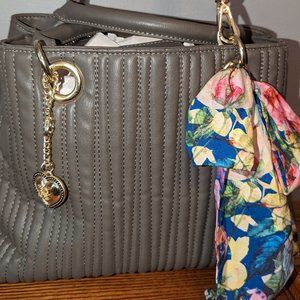 Betsey Johnson Slate Green Carryall Shoulder Tote Bag